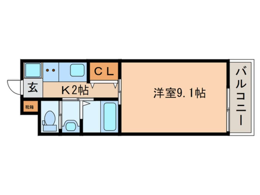 間取図 La Vita東寺