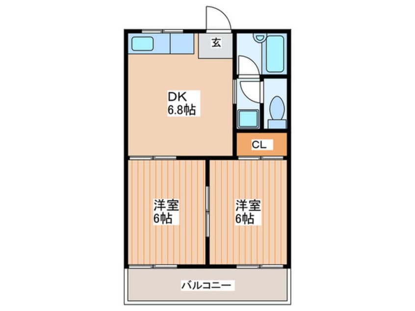 間取図 サンティール寝屋川