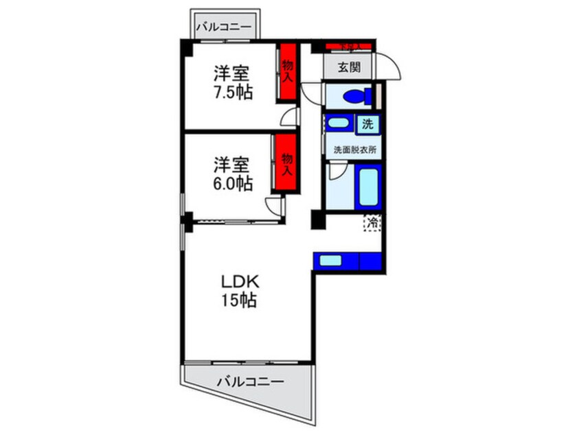 間取図 メゾン刀根山