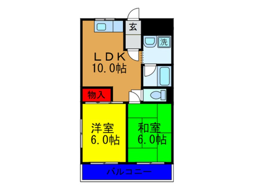 間取図 ヒロトモハイツ