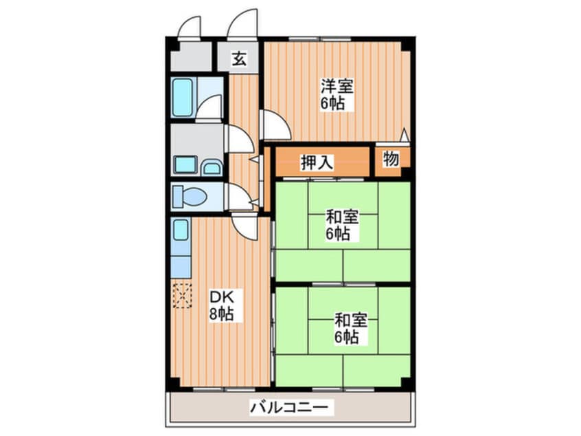 間取図 ネスト・クレ－ル