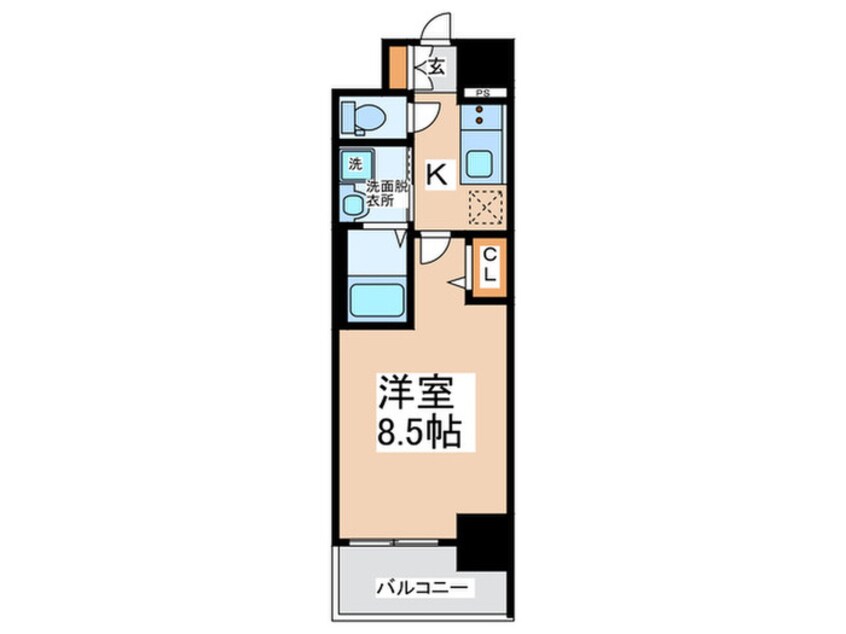 間取図 シェルピアコート貝塚