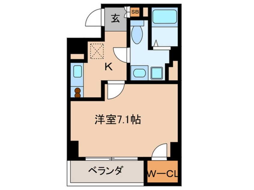間取図 Ｃｏｒｅ天満橋