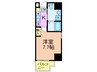 ベルエア－塚本 1Kの間取り