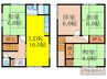 石橋２丁目戸建 4LDKの間取り