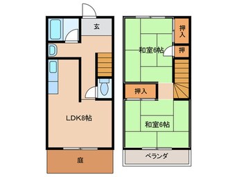 間取図 テラスみささぎ  南棟