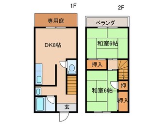 間取図 テラスみささぎ  南棟