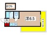 ダイバーシティ武庫川 1Rの間取り