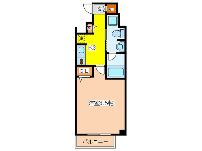間取り図 クオーレ靱公園