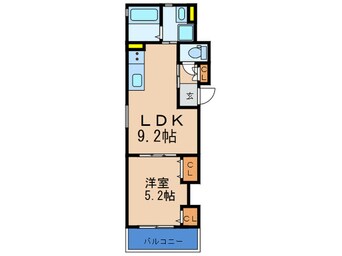 間取図 ラモーナ加島Ⅲ