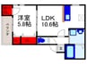 Ｓｈｉｂａ長興寺 1LDKの間取り