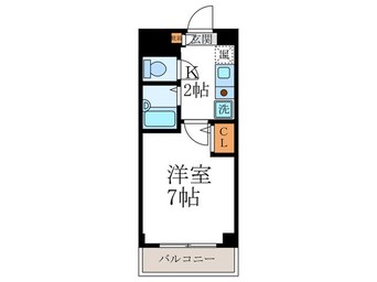 間取図 グレ－スコ－ト寺之内