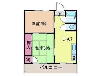 間取図 クリーンハイツ豊里