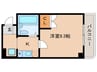 レイクシティ上笠Ⅱ番館 1Kの間取り