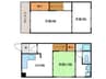 嵐山上海道町貸家 3DKの間取り