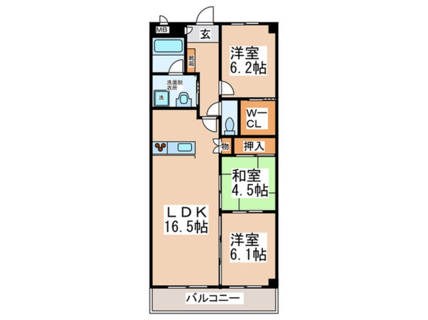 間取図 コ－トレジデンス