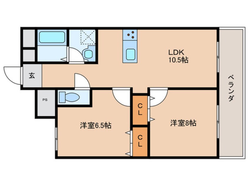 間取図 Ｔ-スクエア布施