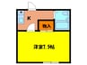 赤坂コ－ポ 1Kの間取り