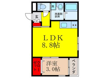 間取図 レーヴ茨木元町