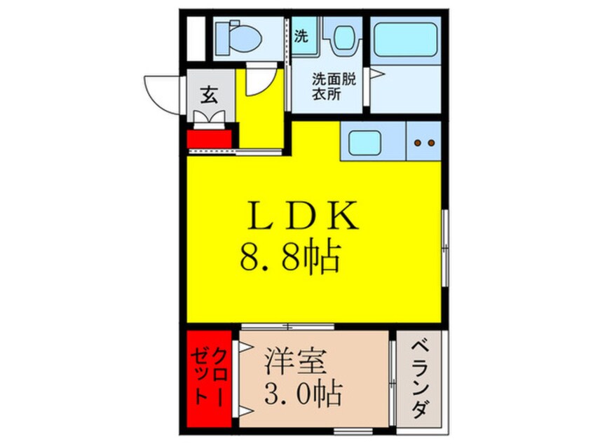 間取図 レーヴ茨木元町