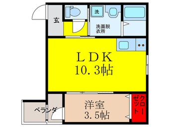 間取図 レーヴ茨木元町