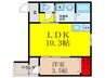 レーヴ茨木元町 1LDKの間取り