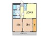 ハイツヨシダ 2LDKの間取り