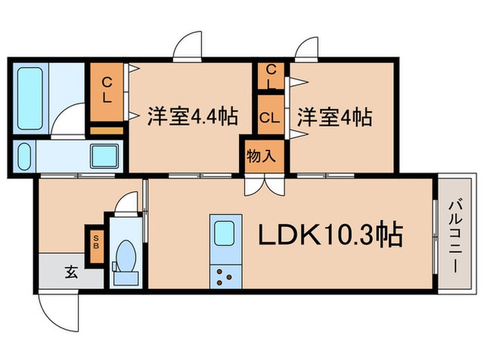 間取り図 仮）甲子園七番町ヘーベルメゾン