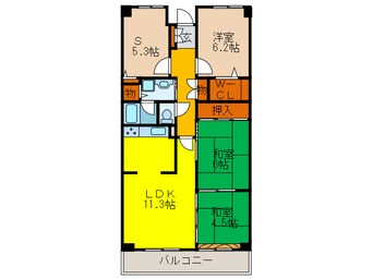 間取図 千里中央パークヒルズE棟(506)