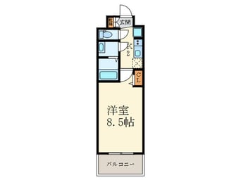 間取図 ﾌﾟﾚｻﾝｽTHE KYOTO流雅(507)