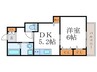 メゾン壬生 1DKの間取り
