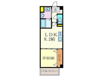 間取図 グランパシフィック東向日