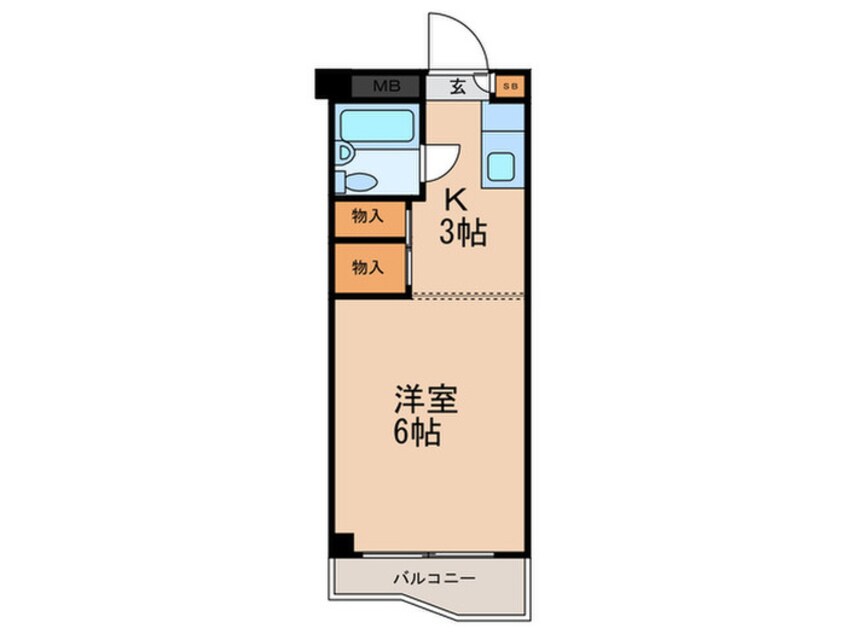 間取図 六甲澤山ヴィラ南棟