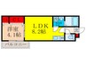 アレーズ 1LDKの間取り