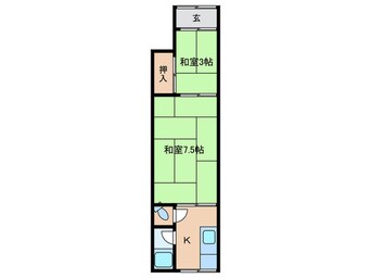 間取図 弁天2丁目浜野文化（1階）