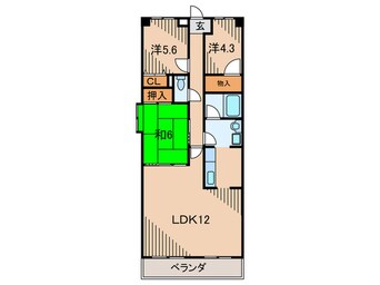 間取図 ドミ－ルタワ－幸大