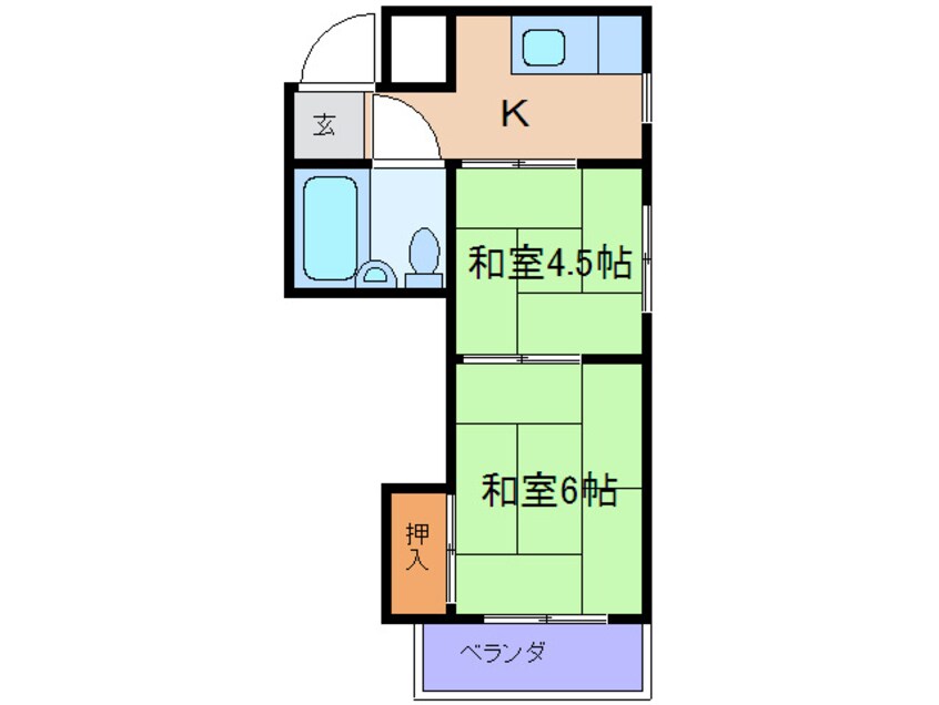 間取図 レオハイム　スギ