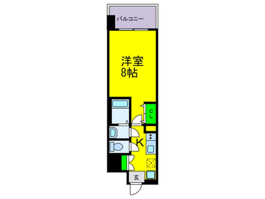 間取図 Luxe難波南