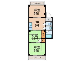 間取図 パールハイツ御影