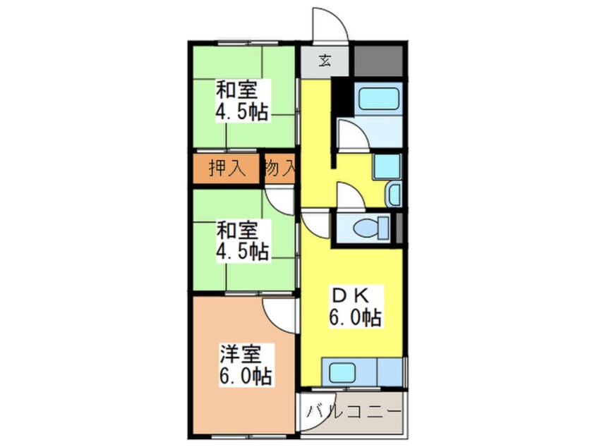 間取図 石切パ－クサイドマンション