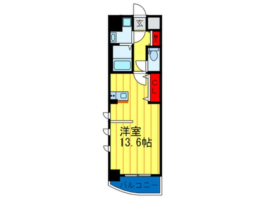 間取図 セレッソコ－ト上本町ＥＡＳＴ