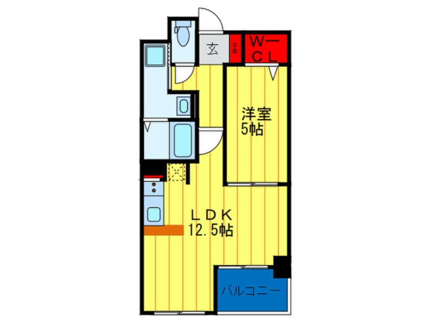 間取図 セレッソコ－ト上本町ＥＡＳＴ