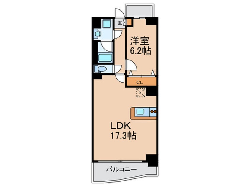 間取図 セレッソコ－ト上本町ＥＡＳＴ