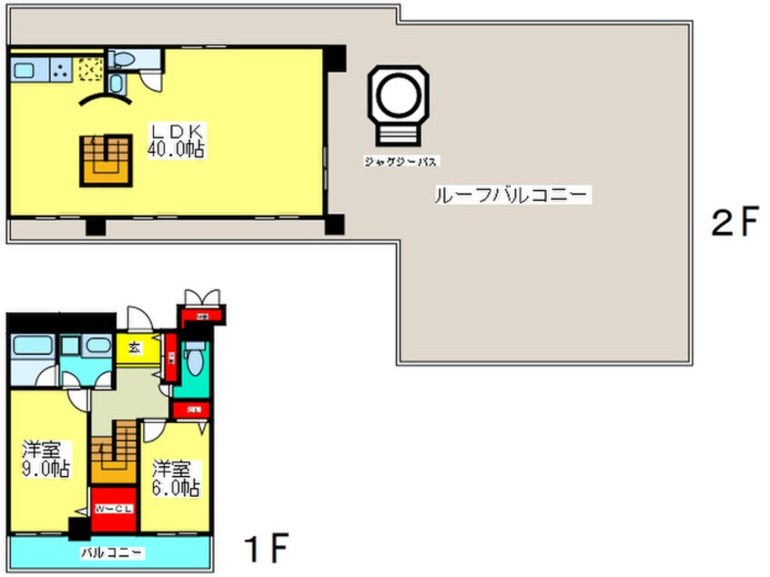 間取図 セレッソコ－ト上本町ＥＡＳＴ