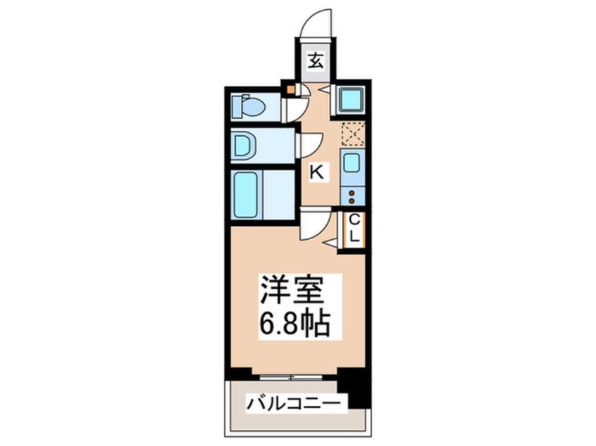 間取図 ｾｵﾘｰ大阪ﾍﾞｲｽﾃｰｼﾞ（302）