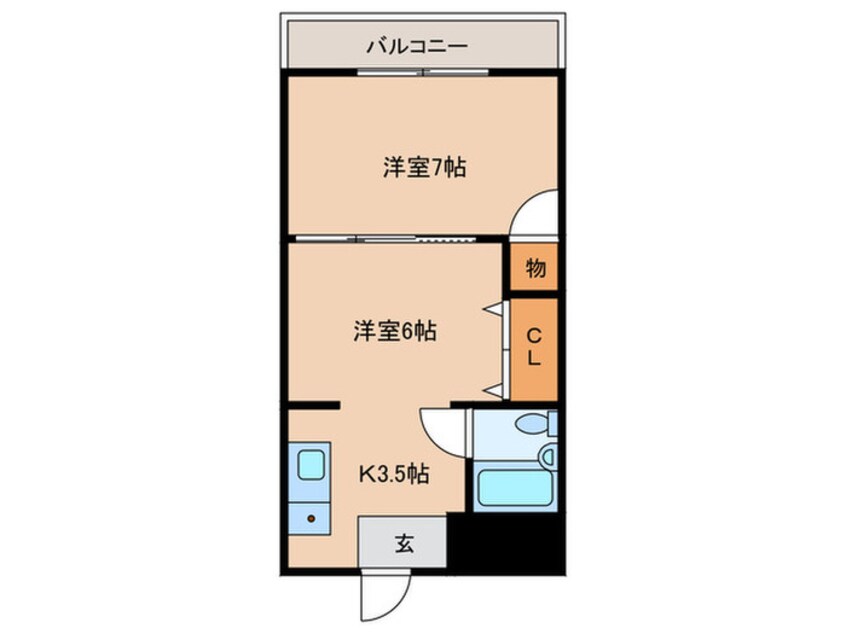 間取図 レジデンス野崎