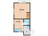 三木マンション 1DKの間取り
