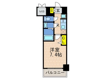 間取図 ｴｽﾗｲｽﾞ神戸三宮山手通壱番館