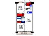 カーサ マリーナ モンテカルロ 2LDKの間取り