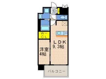 間取図 ｴｽﾗｲｽﾞ神戸三宮山手通壱番館